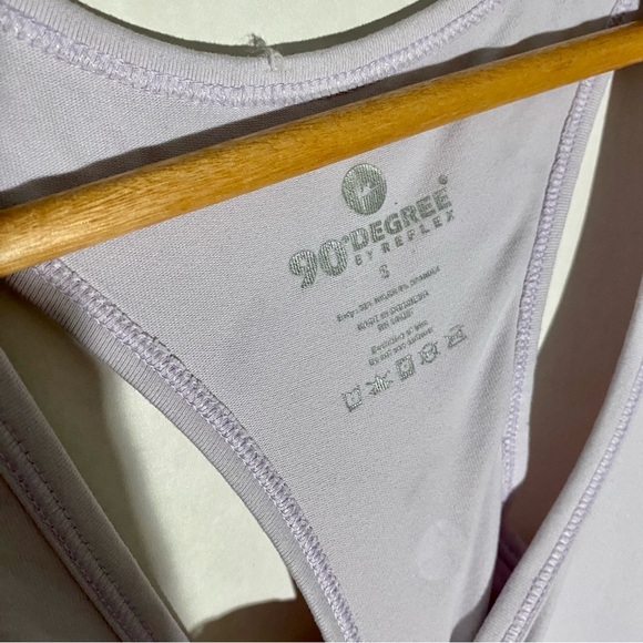 90 Degree by Reflex Lilac Racerback Active Tank Top - Picture 3 of 4